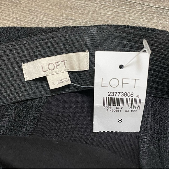 Ann Taylor LOFT Skirt Women’s Black Elastic Waist Pull On Sz Small NWT. - Picture 5 of 7